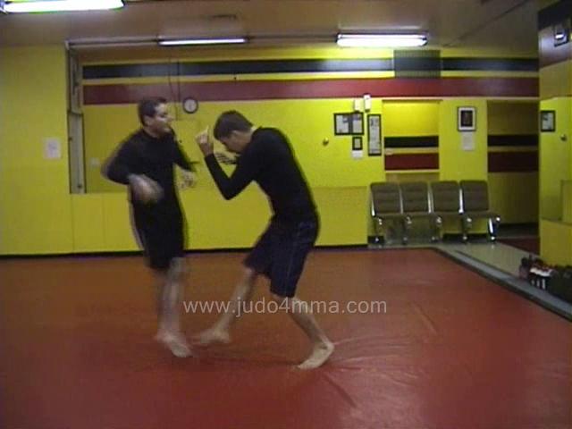 Click for a video showing a Judo for MMA technique called Reversed De Ashi Harai for MMA - Reversed Advanced Foot Sweep for MMA